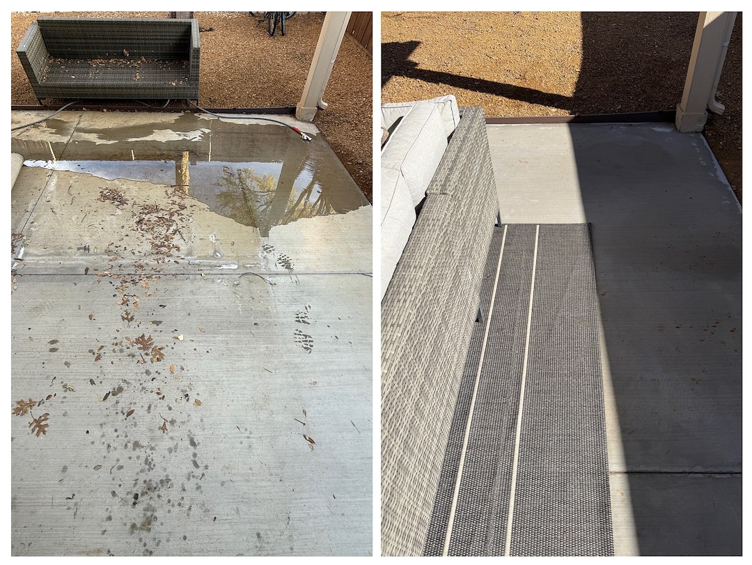 Patio, sidewalk and driveway cleaning in McKinney, TX