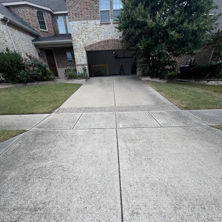 Driveway before