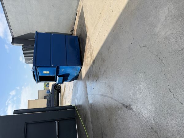 Dumpster pad cleaning