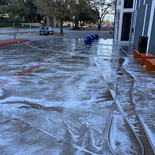 Commercial concrete cleaning
